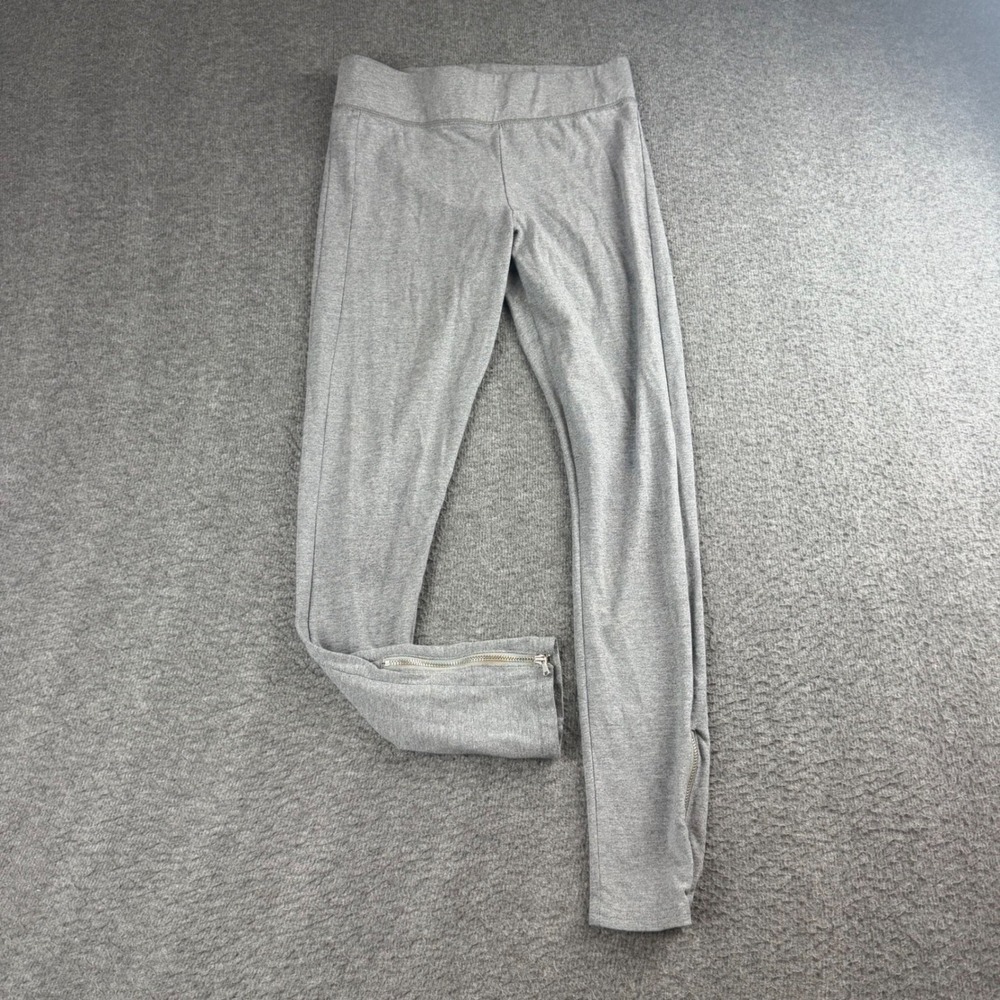 Aerie Leggings Women's S Gray High Rise Ankle Zipper Cotton Blend Athletic Pants